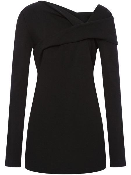 Asymmetrisk top Alberta Ferretti sort