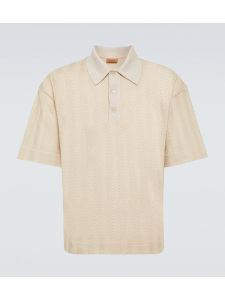 Poloshirt i bomuld Missoni beige