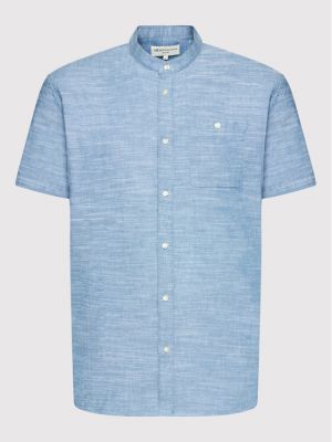 Relaxed дънкова риза Tom Tailor Denim синьо