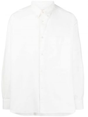 Oversized bavlněná košile Studio Nicholson bílá