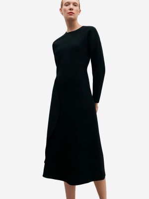 Πλεκτή φόρεμα Adolfo Dominguez μαύρο