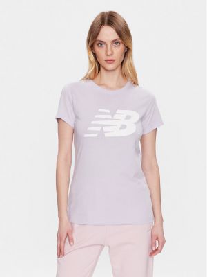 Sportiniai marškinėliai New Balance violetinė