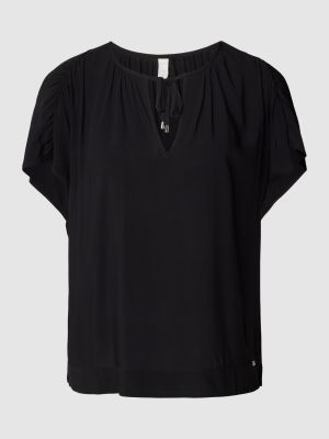 Bluzka z wiskozy Qs By S.oliver czarna