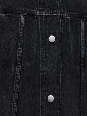 Прилепнала дънкова риза Ferragamo черно