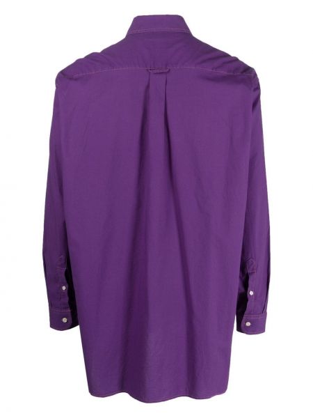 Pūkinė plisuota marškiniai Valentino Garavani Pre-owned violetinė