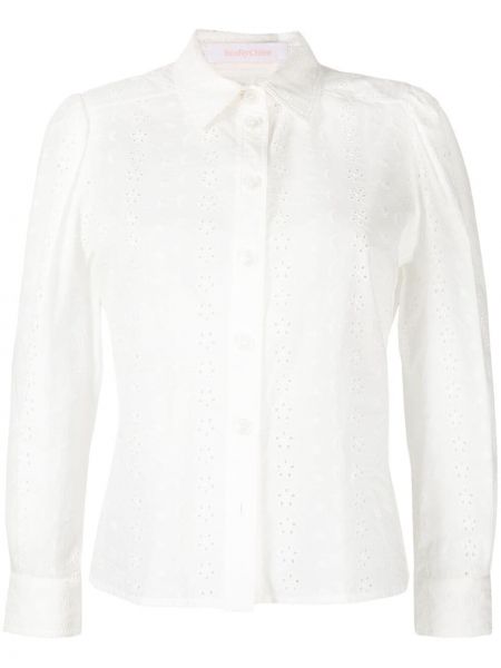 Camisa con bordado See By Chloé blanco
