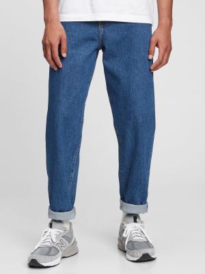 Voľné priliehavé džínsy Gap modrá