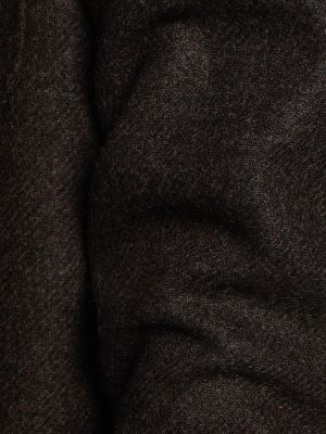 Płaszcz wełniany Thom Browne brązowy