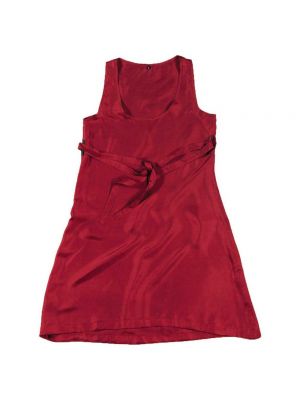 Шелковое платье Cocoon красное