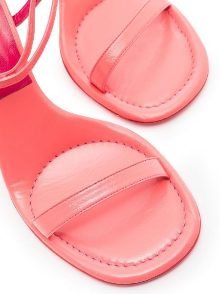 Sandały By Far różowe