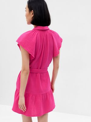 Košeľové šaty Gap ružová