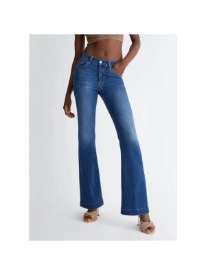 High waist bootcut jeans ausgestellt Liu Jo blau