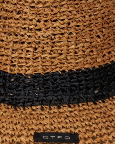 Pletený viskózový klobouk Etro černý