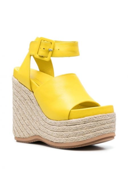 Kiilkontsaga sandaalid Paloma Barceló kollane