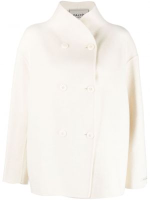 Biała kurtka filcowa Palto