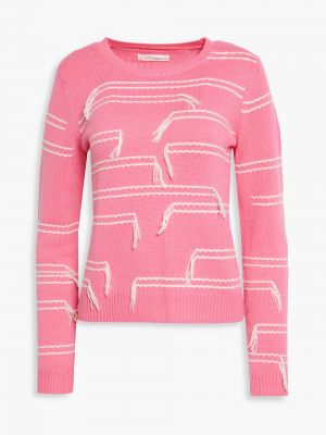 Кашемировый свитер с вышивкой Chinti And Parker, розовый