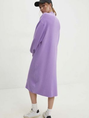 Oversized mini šaty Answear Lab fialové