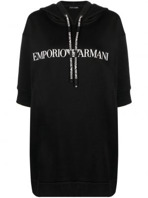 Trykt hette dress Emporio Armani svart