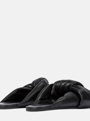 Kožené sandály Balenciaga černé