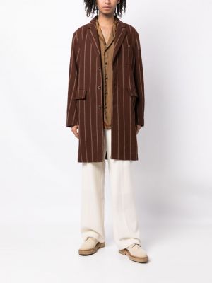 Vilnonis paltas Uma Wang ruda