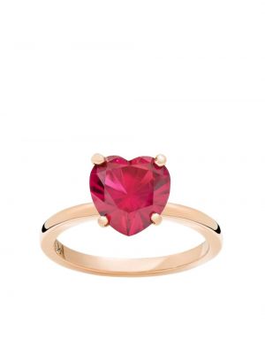 Prsten od ružičastog zlata s uzorkom srca Dodo