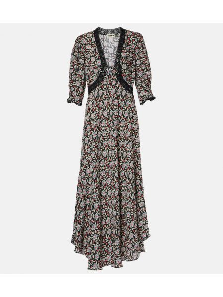 Floral dress Rixo svart