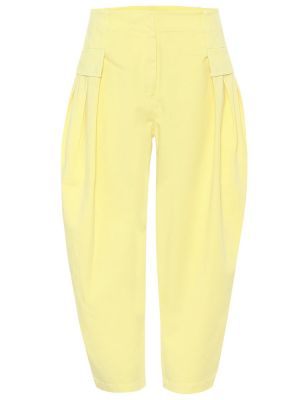 Straight fit džíny s vysokým pasem Stella Mccartney žluté