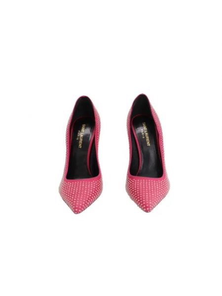 Calzado de cuero Yves Saint Laurent Vintage rosa