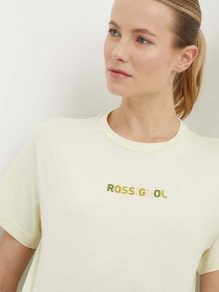 Koszulka bawełniana Rossignol żółta