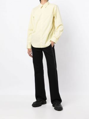 Koszula bawełniana Dion Lee żółta