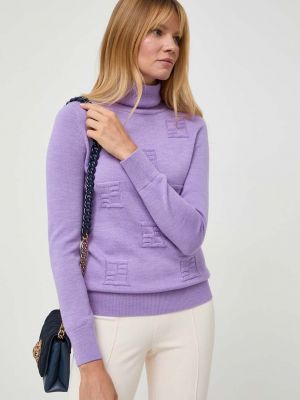 Vlněný svetr Beatrice B fialový