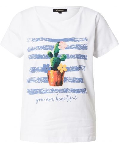 T-shirt à motif mélangé More & More blanc