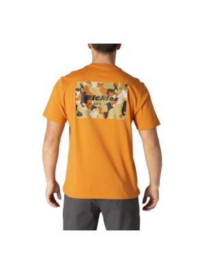 Camisa con estampado manga corta Dickies naranja