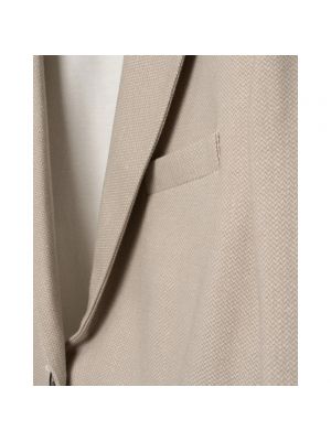 Jersey fleece blazer mit print Circolo 1901 beige