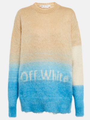 Moherowy sweter Off-white biały