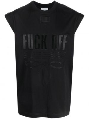 Camicia con stampa Vtmnts nero