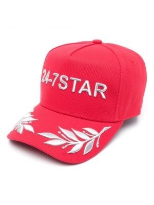 Șapcă din bumbac cu stele Dsquared2 roșu