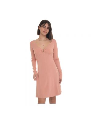 Mini vestido con escote v Guess rosa