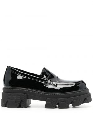 Pantofi loafer din piele cu platformă Alohas negru