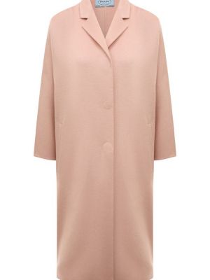 Шерстяное пальто Prada розовое