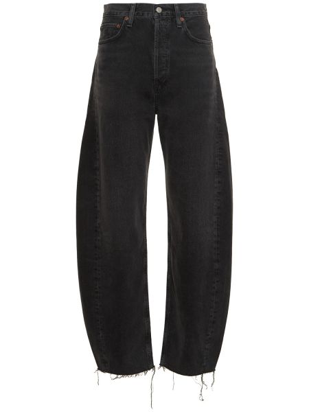 Bomull jeans Agolde svart