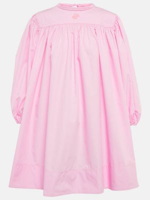 Mini vestido de algodón Patou rosa