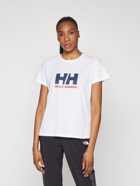 Белая футболка с принтом Helly Hansen