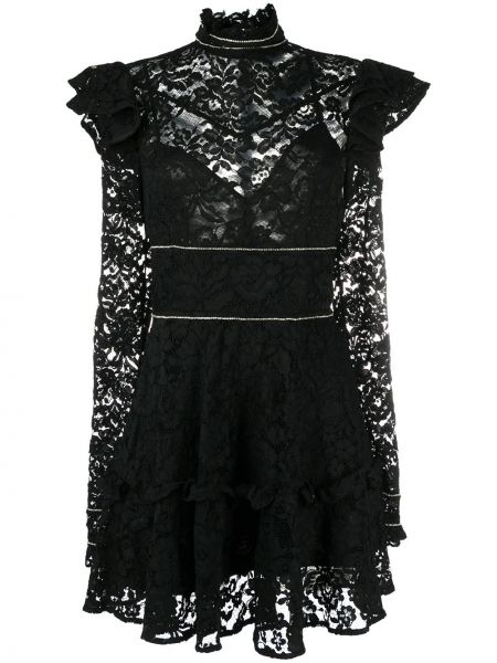 Ажурне плаття міні короткий Philipp Plein, чорне