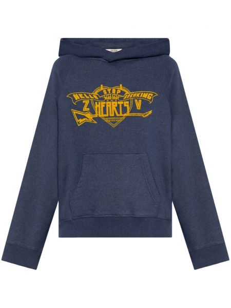 Baskılı hoodie Zadig&voltaire mavi