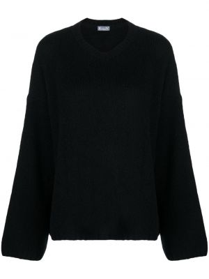 Chunky džemper s v-izrezom Kristensen Du Nord crna