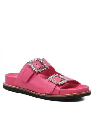 Papuci din piele Sergio Bardi roz