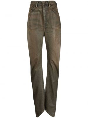 Jeansy skinny relaxed fit Acne Studios brązowe