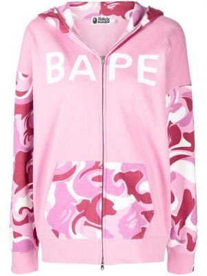 Trykt hettegenser A Bathing Ape® rosa