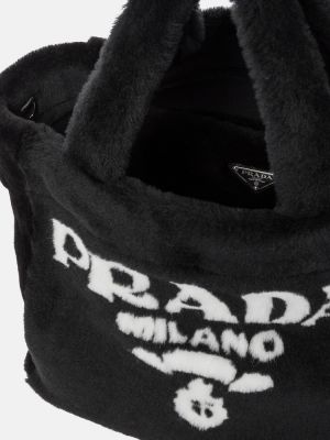 Shopper handtasche Prada schwarz